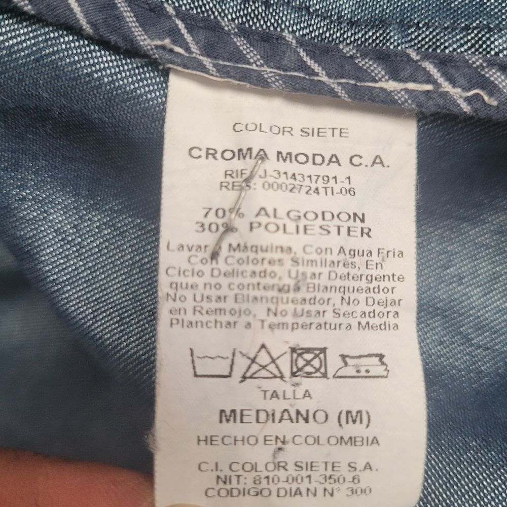 Color Siete Blue Denim Biker Jacket Size Medium Chic Casual - Picture 11 of 12
